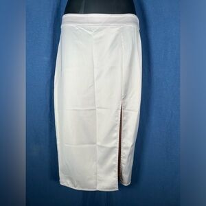 Aritzia babaton satin pencil skirt with waist band and slit - NWOT